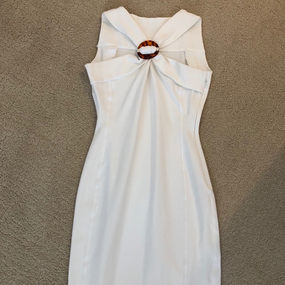 White Gucci bodycon dress